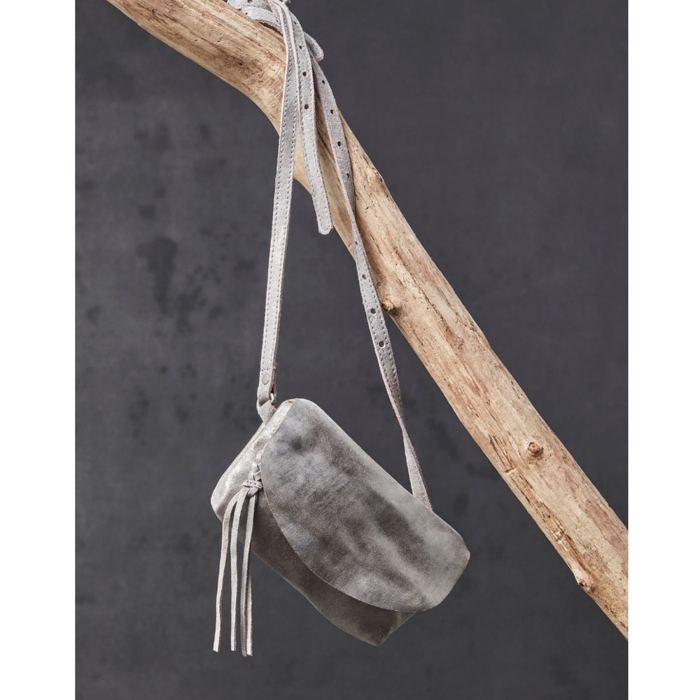 NEW Free People We The Free Rider Pyrite Crossbody in Smoke - Picture 2 of 5